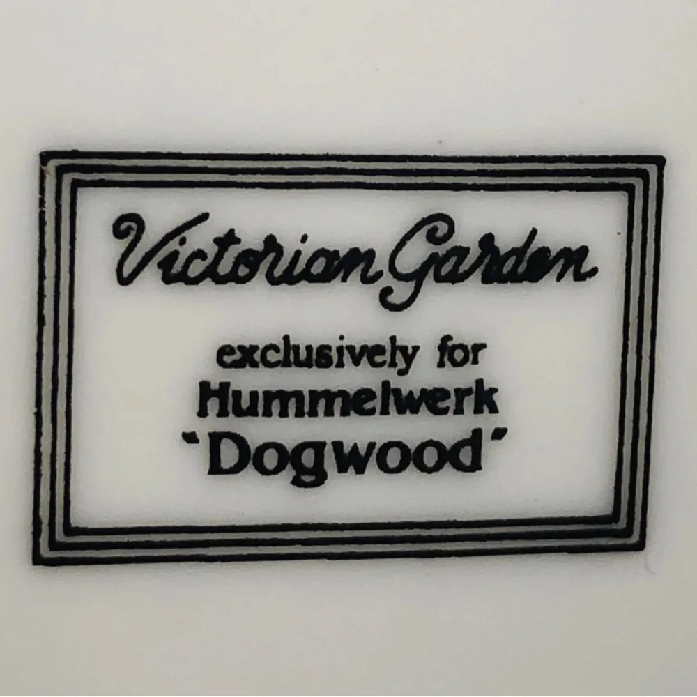 Vintage Victorian Garden Hummerlwerk DOGWOOD Jewelry Trinket Box, Porcelain